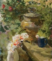 Полдень в саду. <br> Холст, масло.  раз. 70х60 см.  2007 г.