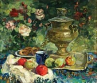 Осенний натюрморт. <br> Холст, масло.  раз. 60х70 см.  2007 г.