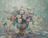 Утренний букет.<br> Холст, масло.  раз. 80х100 см.  2011 г.