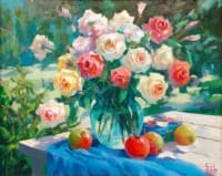  Летний сад,<br> Холст, масло.  раз. 65х81,5см.  2024 г.