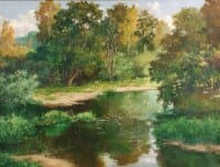  В сентябре на Истре.<br> Холст, масло.  раз. 60х80 см. 2009 г.