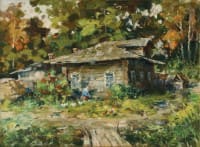  Осень в деревне.<br> Холст, масло.  раз. 60х80см.  2012 г.