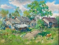  Майский день в Деболовске.<br> Холст, масло.  раз. 70х90 см. 2016 г.