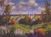 Село Воскресенское.<br> Холст, масло.  раз. 60х80 см.  2016 г.