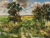  Дорога в поле.  <br> Холст, масло. раз. 60х80 см. 2015 г. 