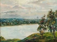 Волга, Романов-Борисоглебск.<br> Холст, масло.  раз. 60х80 см.  2021 г.