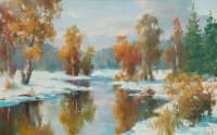 Март. <br> Холст, масло. раз. 50х80 см., 2019 г.
