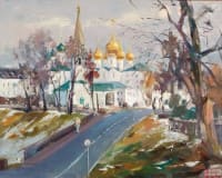  Ранняя оттепель. <br>Холст, масло.  раз. 65х81 см.  2025 г.
