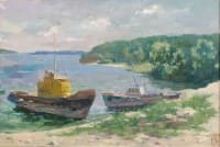 Решма. Волга.<br> Холст, масло.  раз. 48х70 см. 2007 г.