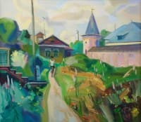 На валах, башня Кремля.<br> Холст, масло. раз. 70х80см. 2020 г.